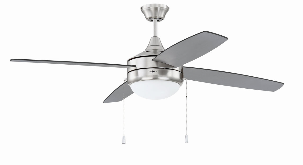 Craftmade EPHA52BNK4-BNGW 52"Ceiling Fan, Brushed Polished Nickel