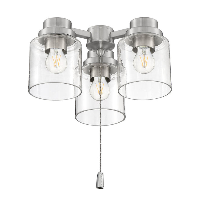 Craftmade LK301102-BNK-LED LED Ceiling Fan Light Kit, Brushed Polished Nickel