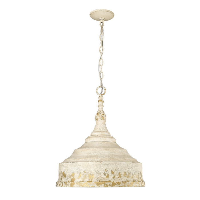 Golden 0806-3P AI Three Light Pendant, Antique Ivory
