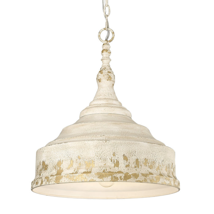 Golden 0806-3P AI Three Light Pendant, Antique Ivory