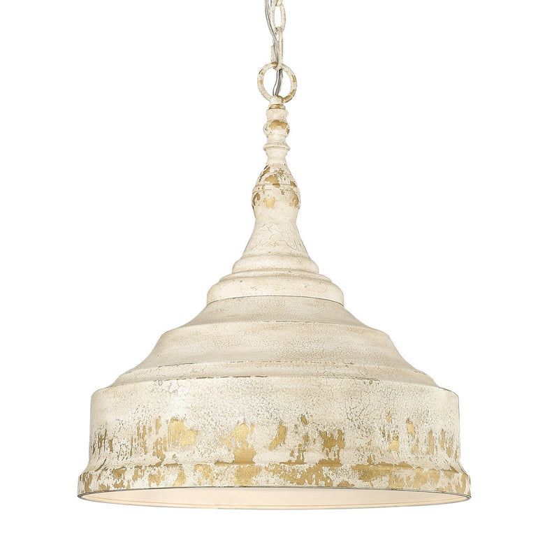 Golden 0806-3P AI Three Light Pendant, Antique Ivory