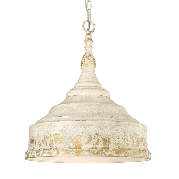 Golden 0806-3P AI Three Light Pendant, Antique Ivory