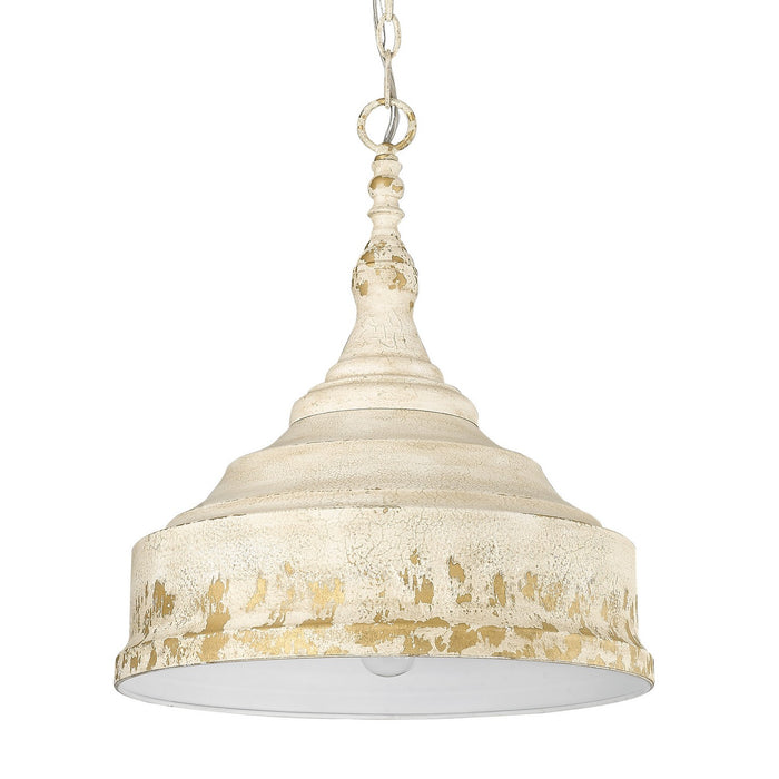 Golden 0806-3P AI Three Light Pendant, Antique Ivory