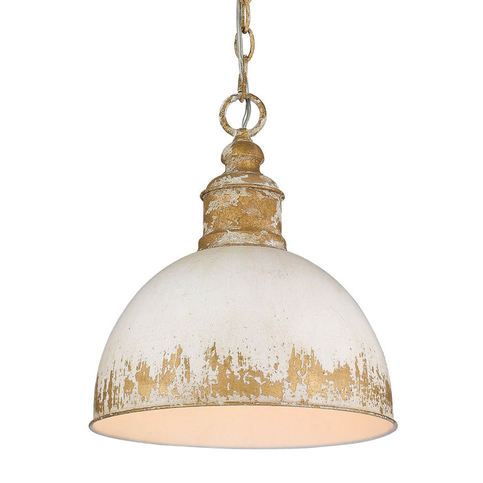 Golden 0809-M VG-AI One Light Pendant, Vintage Gold