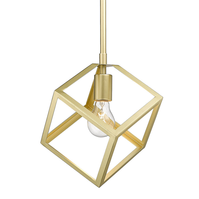 Golden 2086-M1L OG One Light Mini Pendant, Olympic Gold