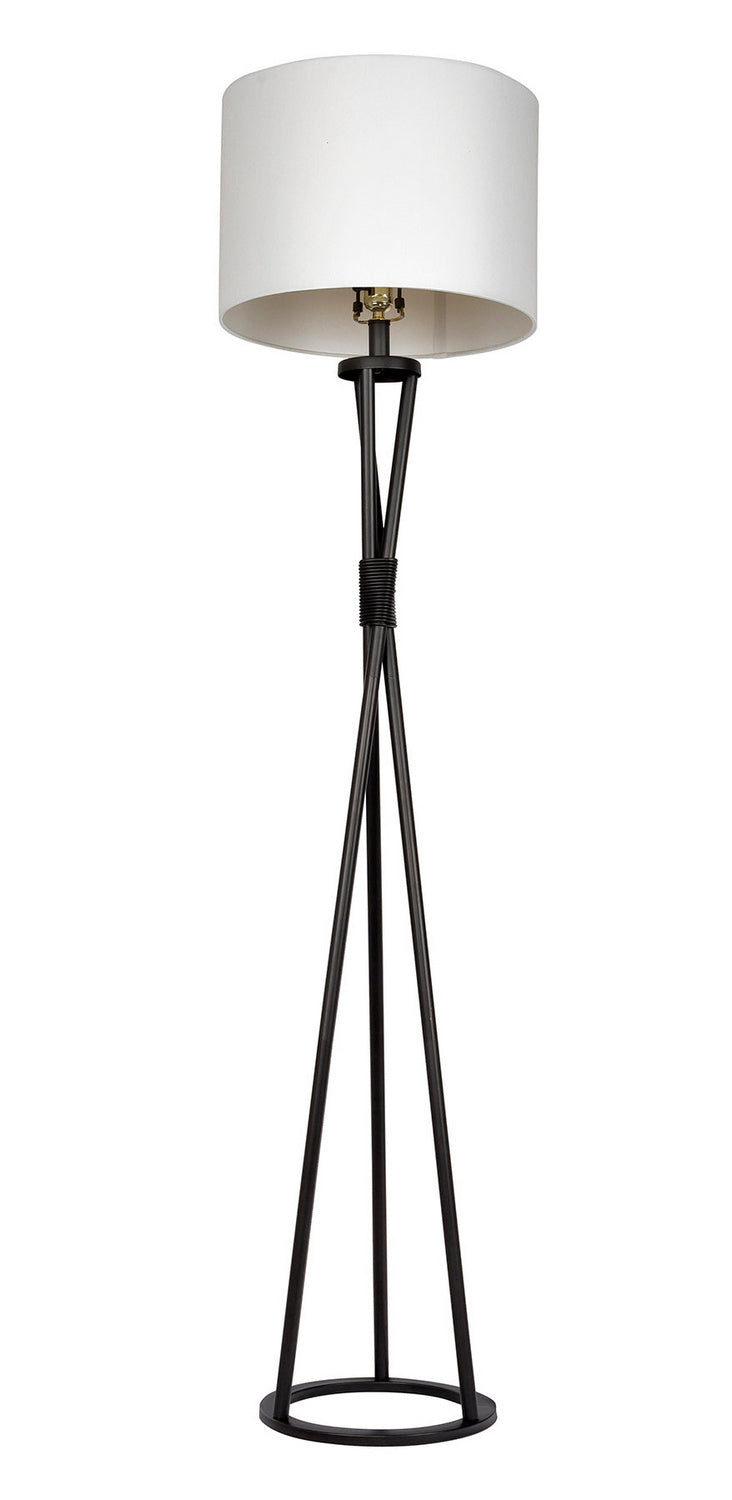 Craftmade 86203 One Light Floor Lamp, Flat Black