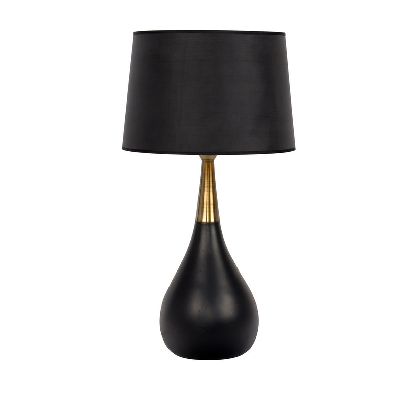 Craftmade 86222 One Light Table Lamp, Flat Black Satin Brass