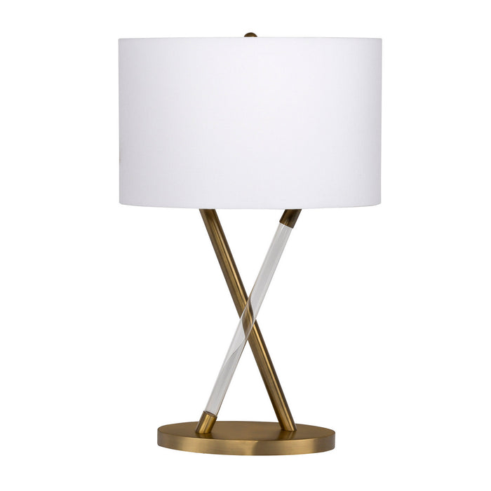 Craftmade 86224 One Light Table Lamp, Natural Brass