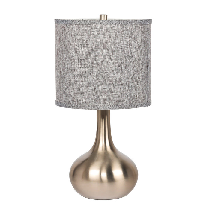 Craftmade 86235 One Light Table Lamp, Brushed Polished Nickel
