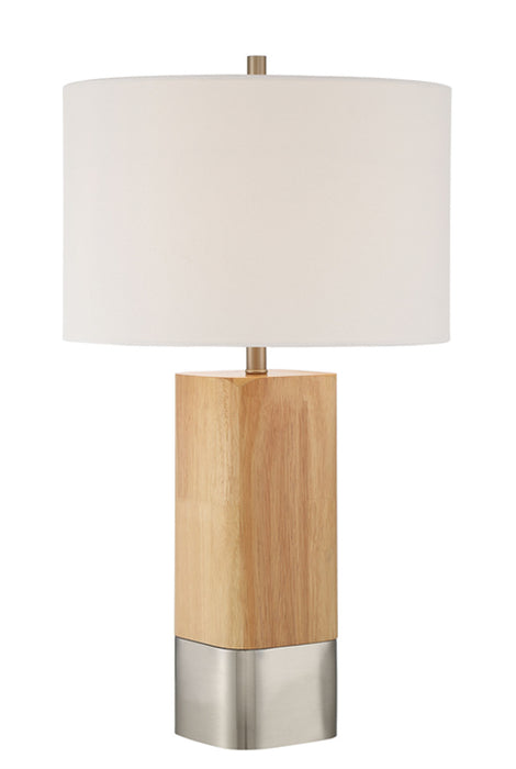 Craftmade 86246 One Light Table Lamp, Brushed Polished Nickel