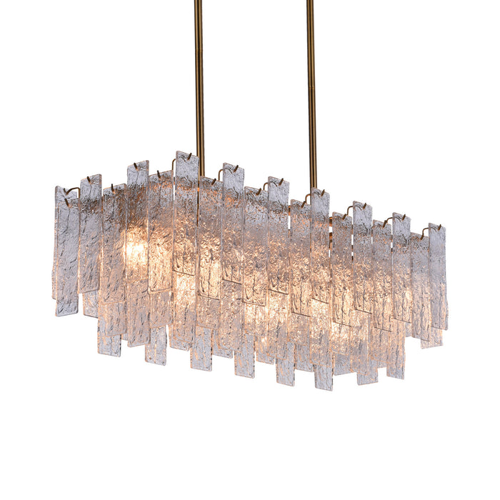 Terracotta Designs H20107-5 Seven Light Chandelier, Winter Brass