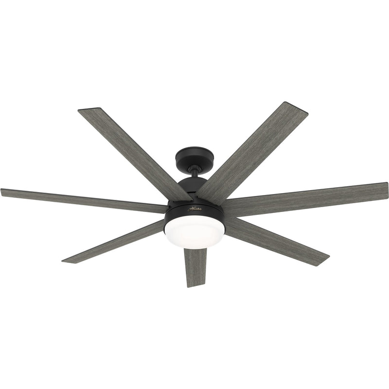Hunter 51376 60" Ceiling Fan, Matte Black