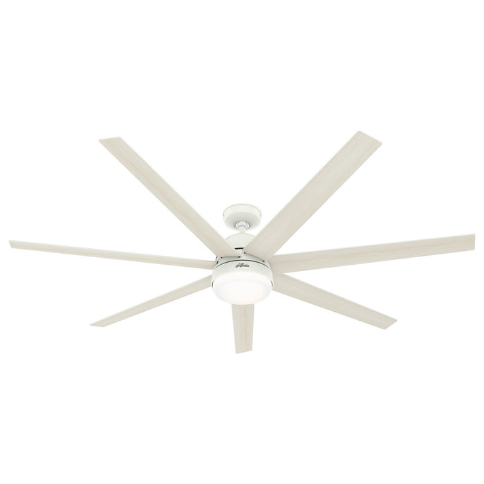 Hunter 51378 70" Ceiling Fan, Matte White