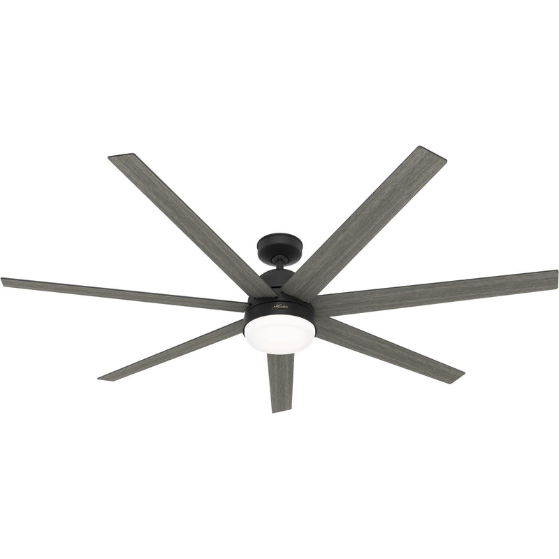 Hunter 51379 70" Ceiling Fan, Matte Black