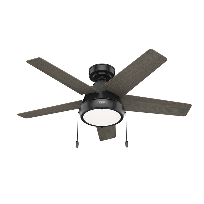 Hunter 51385 44" Ceiling Fan, Matte Black