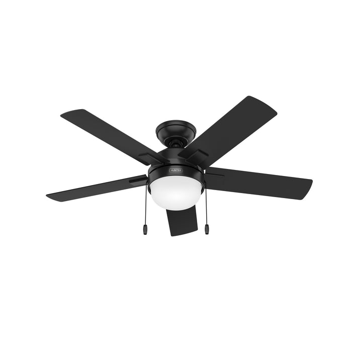 Hunter 51455 44" Ceiling Fan, Matte Black