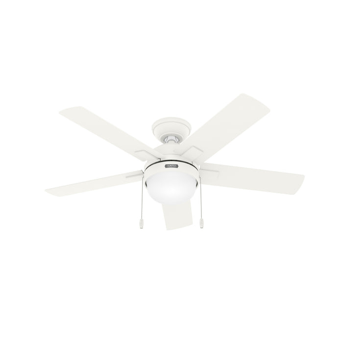 Hunter 51457 44" Ceiling Fan, Matte White