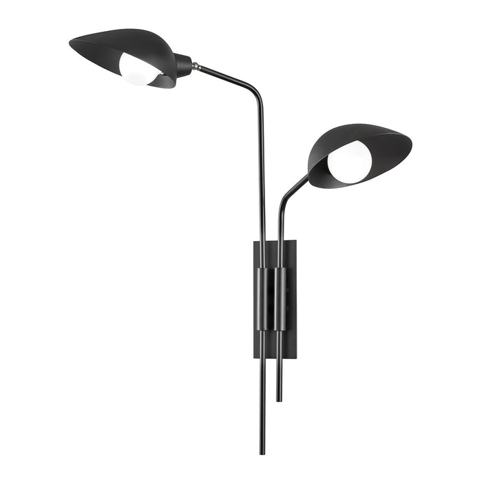 Troy Lighting B7812-SBK Two Light Wall Sconce, Soft Black