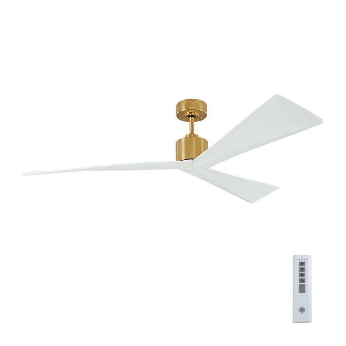 Visual Comfort Fan 3ADR60BBS 60" Ceiling Fan, Burnished Brass