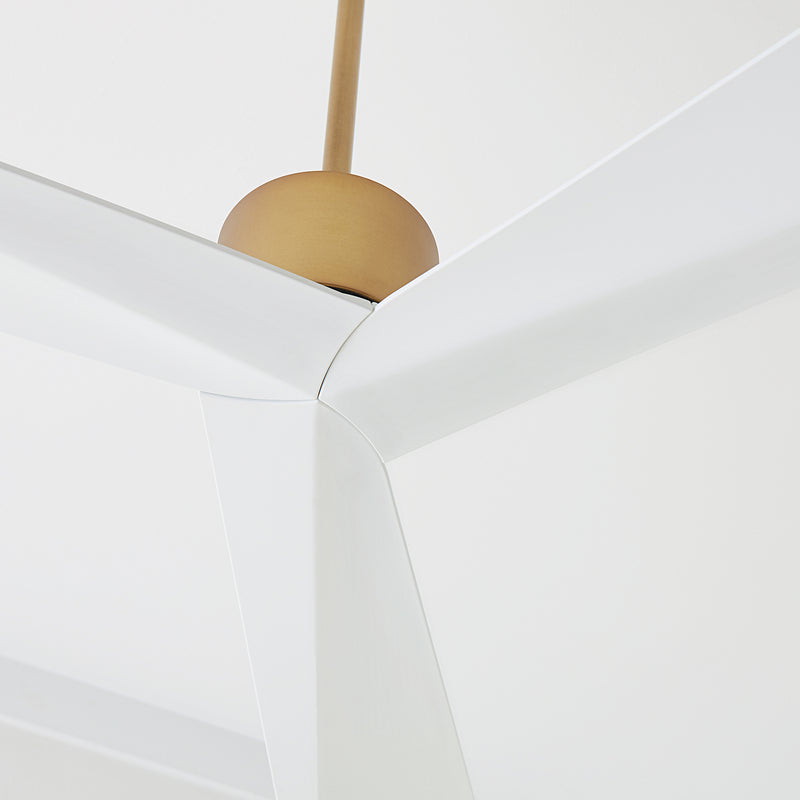Visual Comfort Fan 3ADR60BBS 60" Ceiling Fan, Burnished Brass