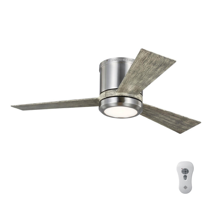 Generation Lighting 3CLYR42BSLGD-V1 42" Ceiling Fan, Brushed Steel