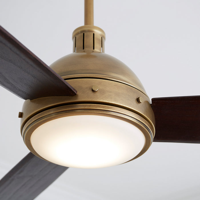 Visual Comfort Fan 3HCKR60HABD 60" Ceiling Fan, Hand Rubbed Antique Brass