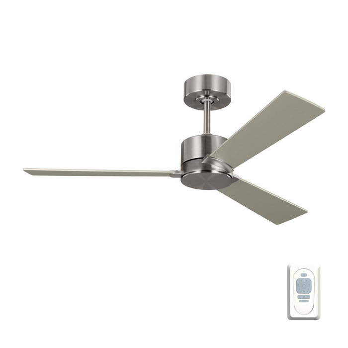 Visual Comfort Fan 3ROZR44BS 44" Ceiling Fan, Brushed Steel