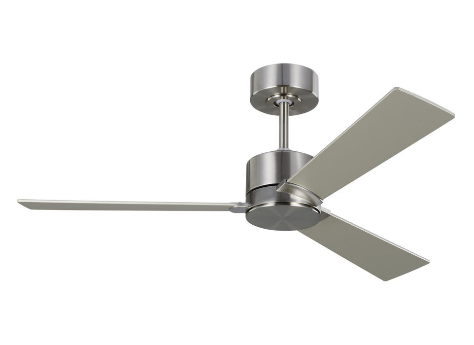 Visual Comfort Fan 3ROZR44BS 44" Ceiling Fan, Brushed Steel