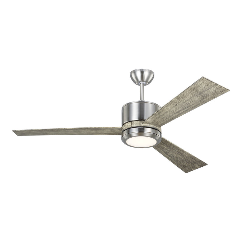 Generation Lighting 3VNR52BSLGD-V1 52" Ceiling Fan, Brushed Steel