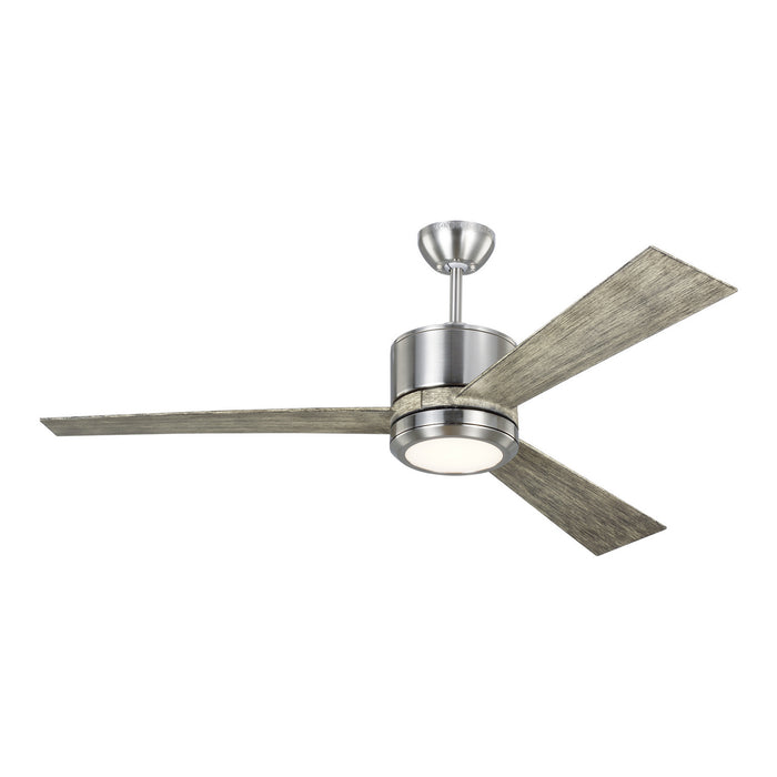Generation Lighting 3VNR52BSLGD-V1 52" Ceiling Fan, Brushed Steel