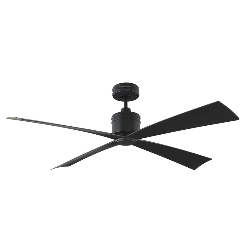 Visual Comfort Fan 4LNCR56MBK 56" Ceiling Fan, Midnight Black
