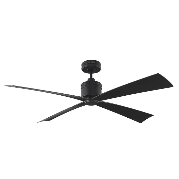 Visual Comfort Fan 4LNCR56MBK 56" Ceiling Fan, Midnight Black