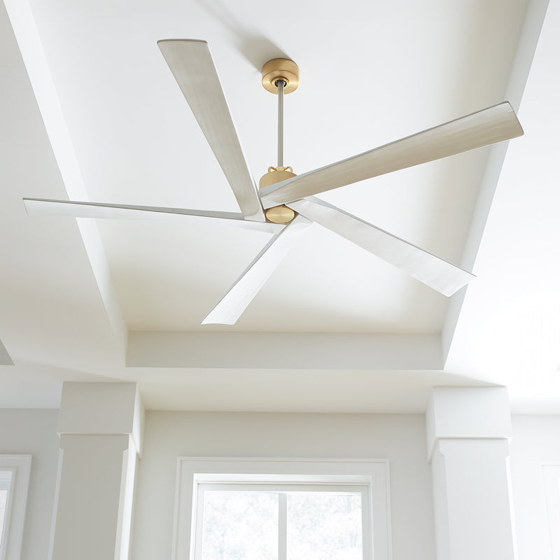 Visual Comfort Fan 5ASPR70BBS 70" Ceiling Fan, Burnished Brass