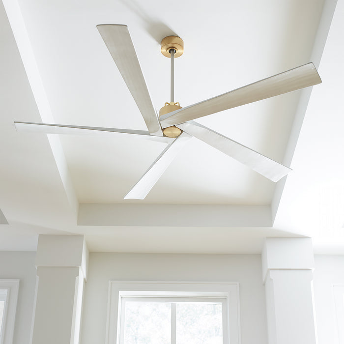 Visual Comfort Fan 5ASPR70BBS 70" Ceiling Fan, Burnished Brass