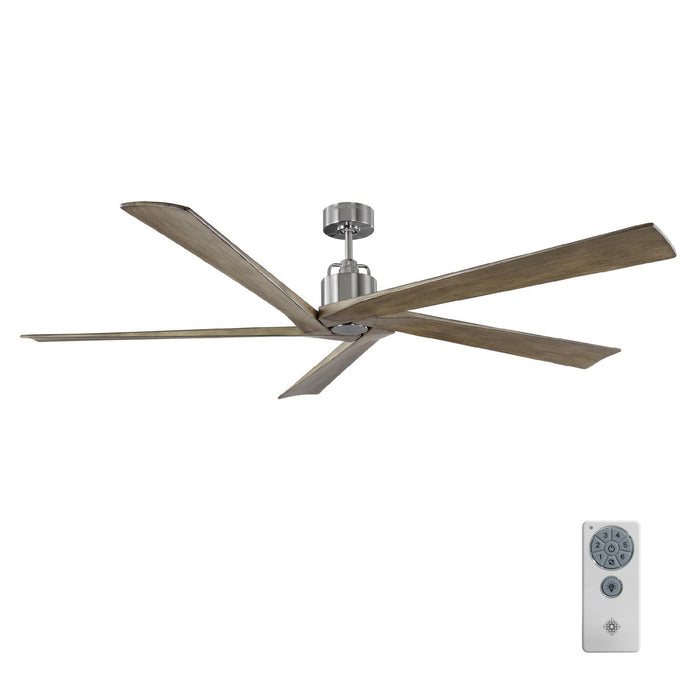 Visual Comfort Fan 5ASPR70BS 70" Ceiling Fan, Brushed Steel