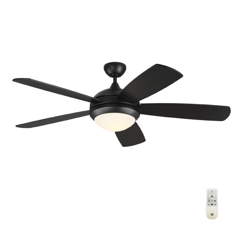 Generation Lighting 5DISM52MBKD 52" Ceiling Fan, Midnight Black