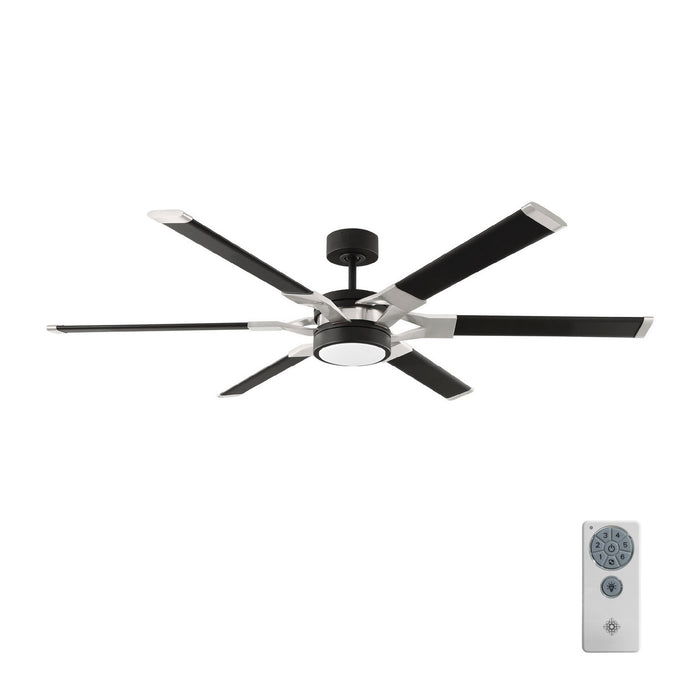 Visual Comfort Fan 6LFR62MBKD 62" Ceiling Fan, Midnight Black