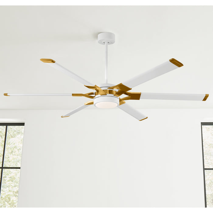 Visual Comfort Fan 6LFR62RZWBBSD 62" Ceiling Fan, Matte White