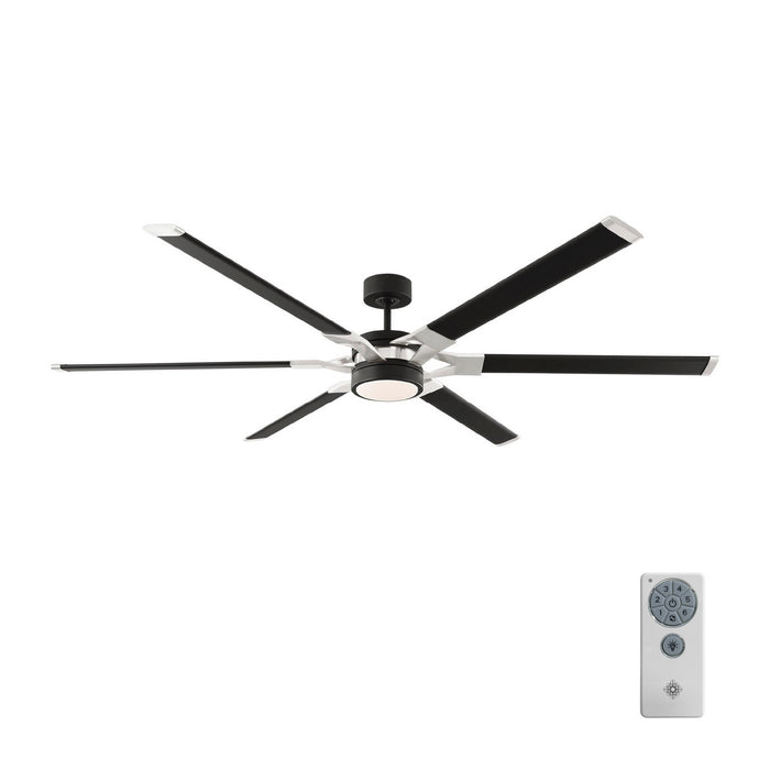 Visual Comfort Fan 6LFR72MBKD 72" Ceiling Fan, Midnight Black