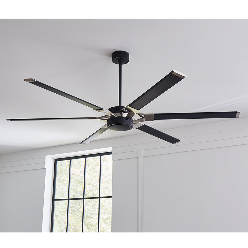 Visual Comfort Fan 6LFR72MBKD 72" Ceiling Fan, Midnight Black