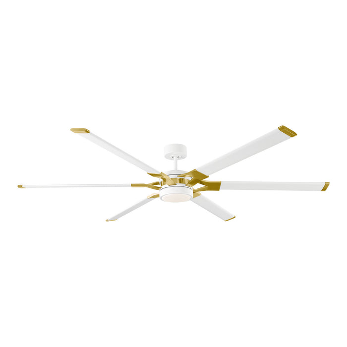 Visual Comfort Fan 6LFR72RZWBBSD 72" Ceiling Fan, Matte White