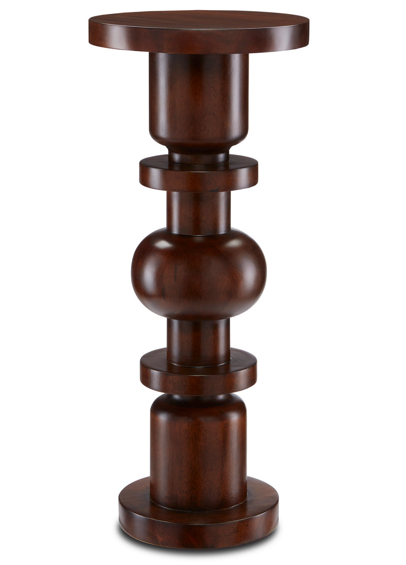 Currey and Company 3000-0187 Drinks Table, Dark Walnut