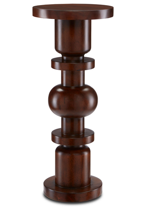 Currey and Company 3000-0187 Drinks Table, Dark Walnut