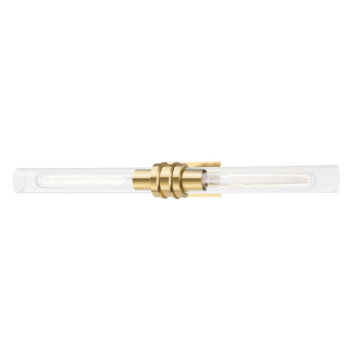 Hudson Valley 1042-AGB Two Light Bath Bracket, Aged Brass