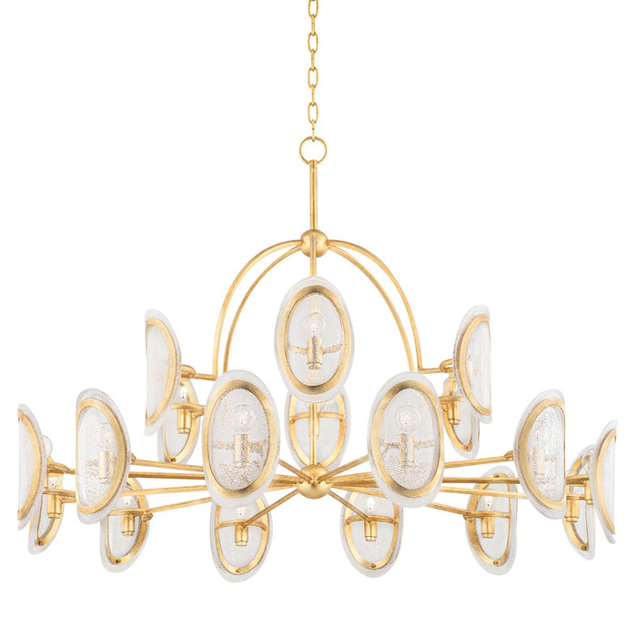 Hudson Valley 1550-VGL 18 Light Chandelier, Vintage Gold Leaf