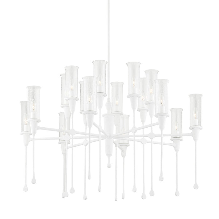 Hudson Valley 4142-WP 16 Light Chandelier, White Plaster