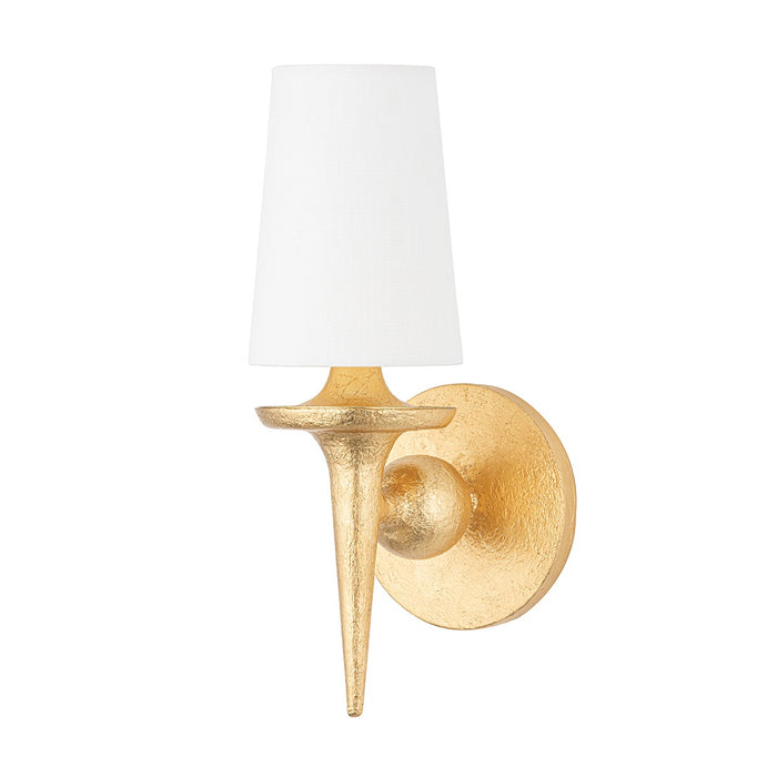 Hudson Valley 6601-GL One Light Wall Sconce, Gold Leaf