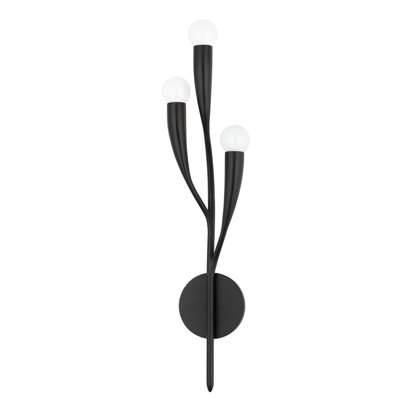 Hudson Valley 9603-AI Three Light Wall Sconce, Aged Iron