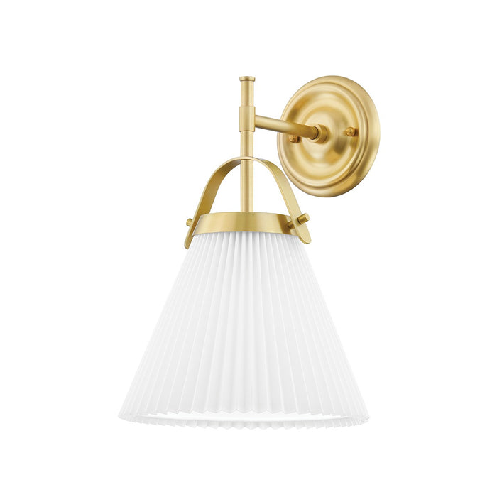 Hudson Valley 9610-AGB One Light Wall Sconce, Aged Brass