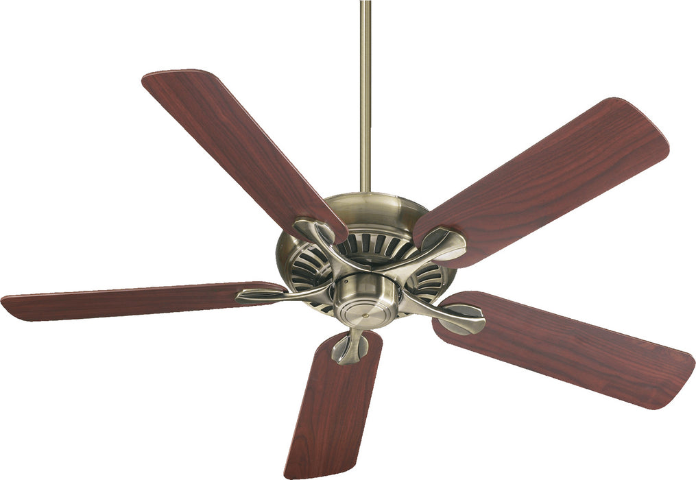 Quorum 91525-4 52" Ceiling Fan, Antique Brass